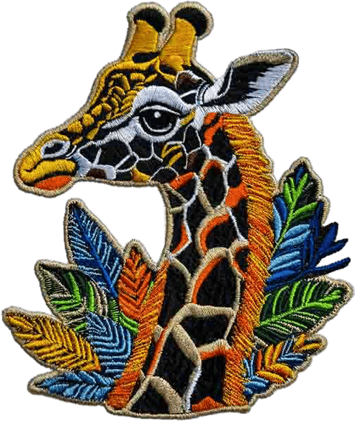 Giraffe Embroidery Digitizing